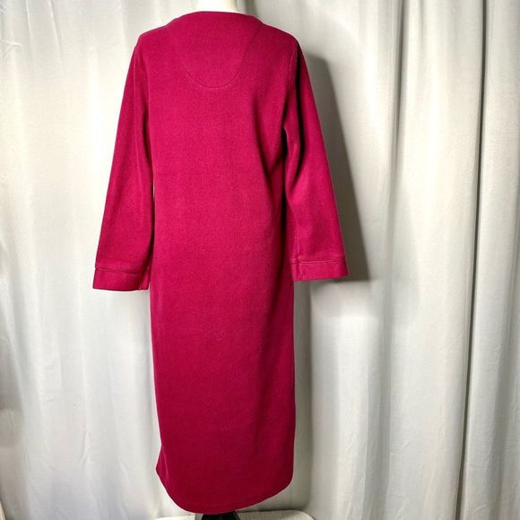 Miss Elaine Vintage Robe, Housecoat, Maroon, size Small - Picture 3 of 13